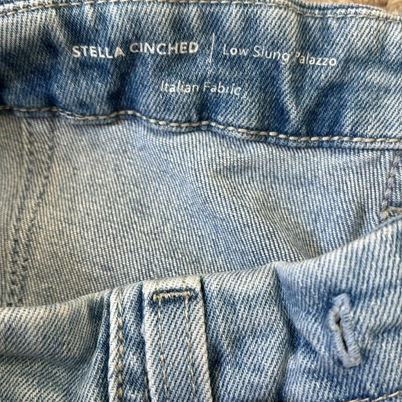 AG Stella Raw Hem Low Slung Palazzo Jeans Size 28 - Picture 9 of 10